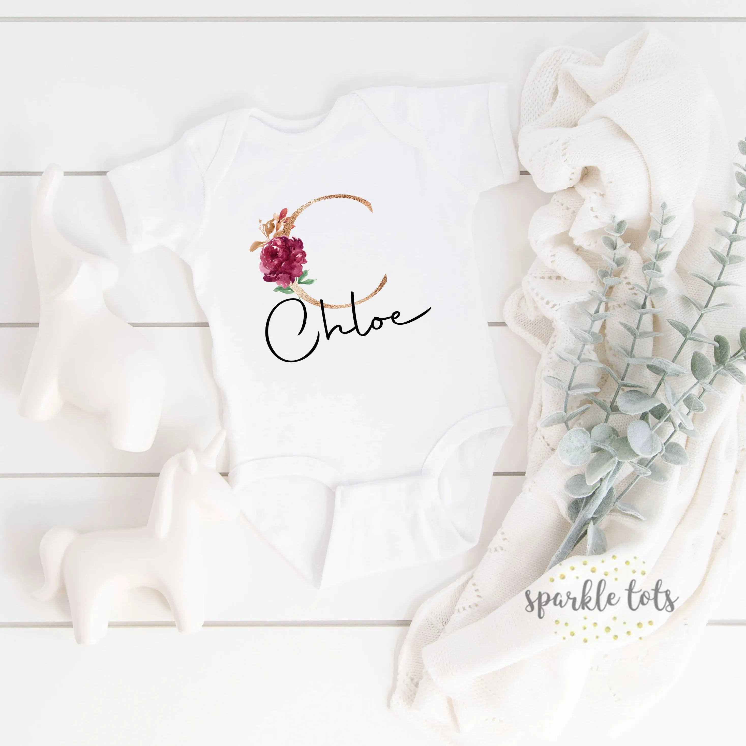 Personalised Baby Girls Vest