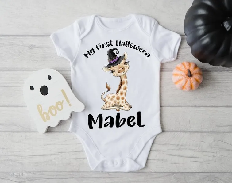 Personalised Halloween Vest - GIRAFFE