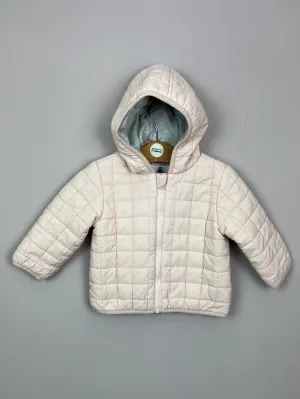 Petit Bateau Pale Pink Quilted jacket 12m
