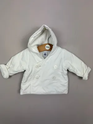 Petit Bateau white jacket 1m