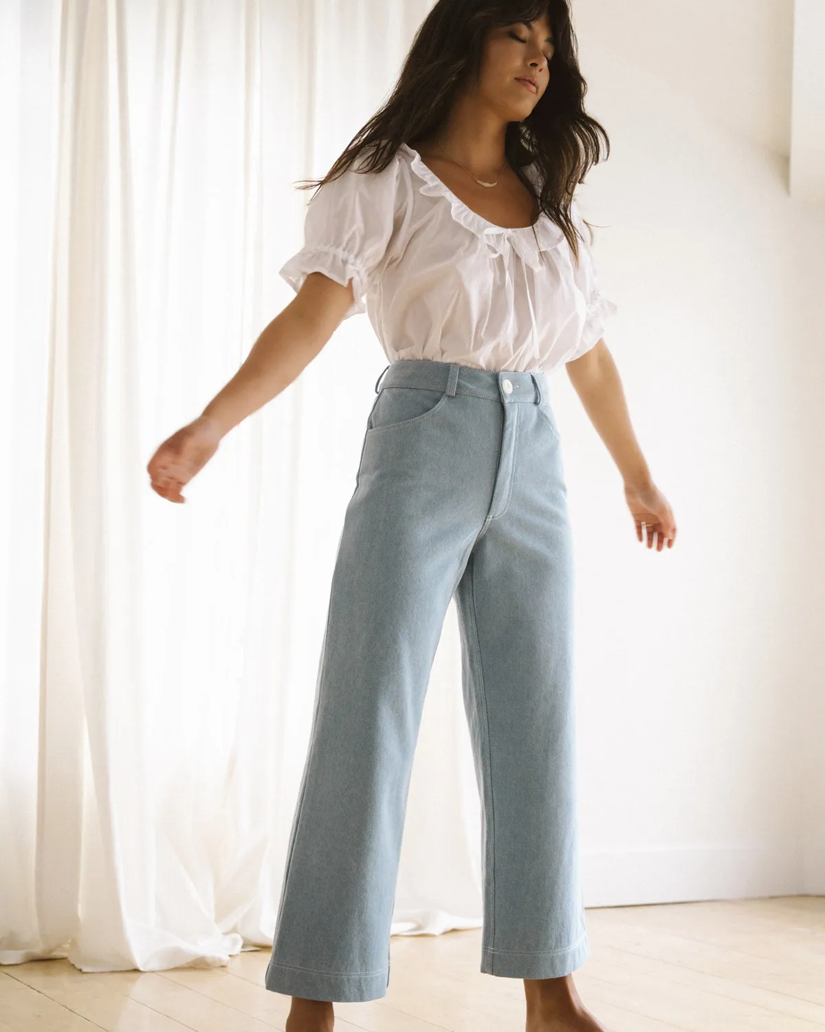 Pierrot Pants | Light Denim
