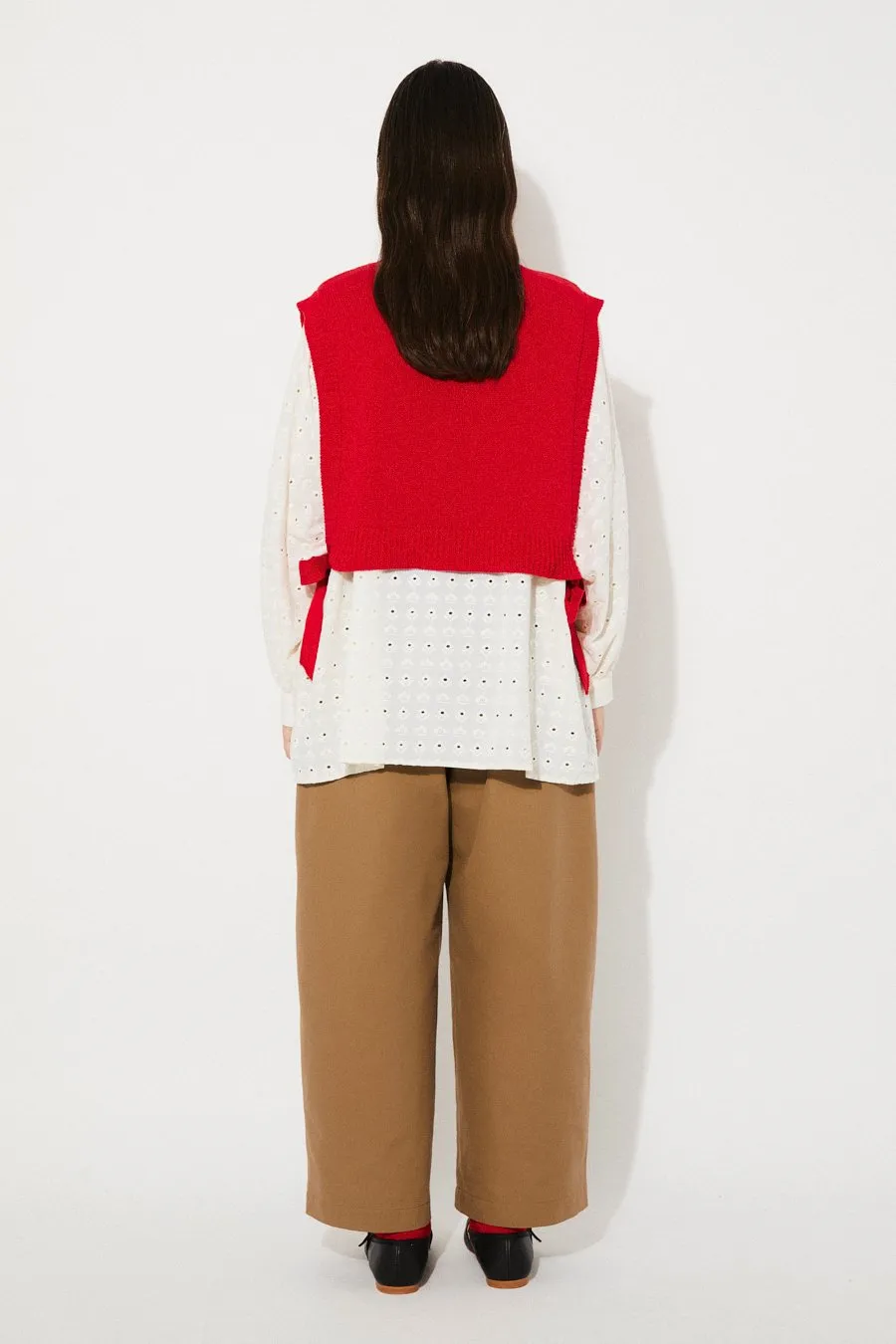Pilea Knit Vest Red