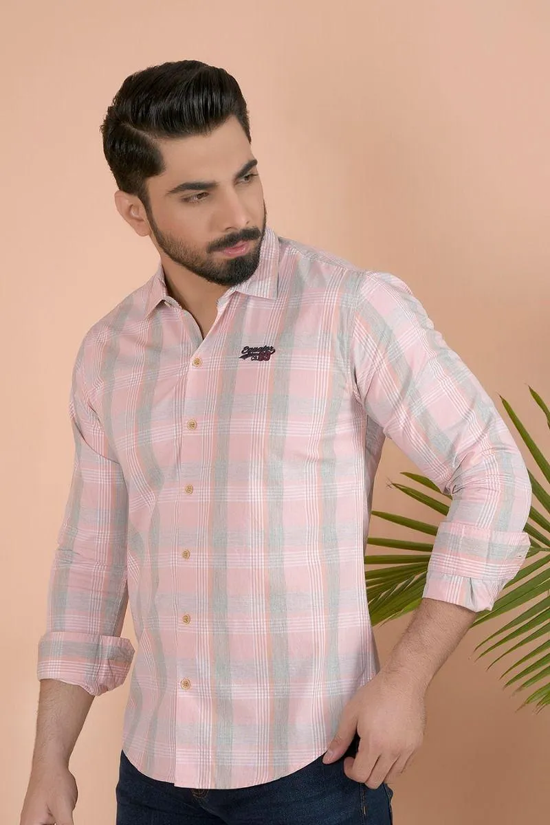 Pink Casual Shirt FS Slim Fit