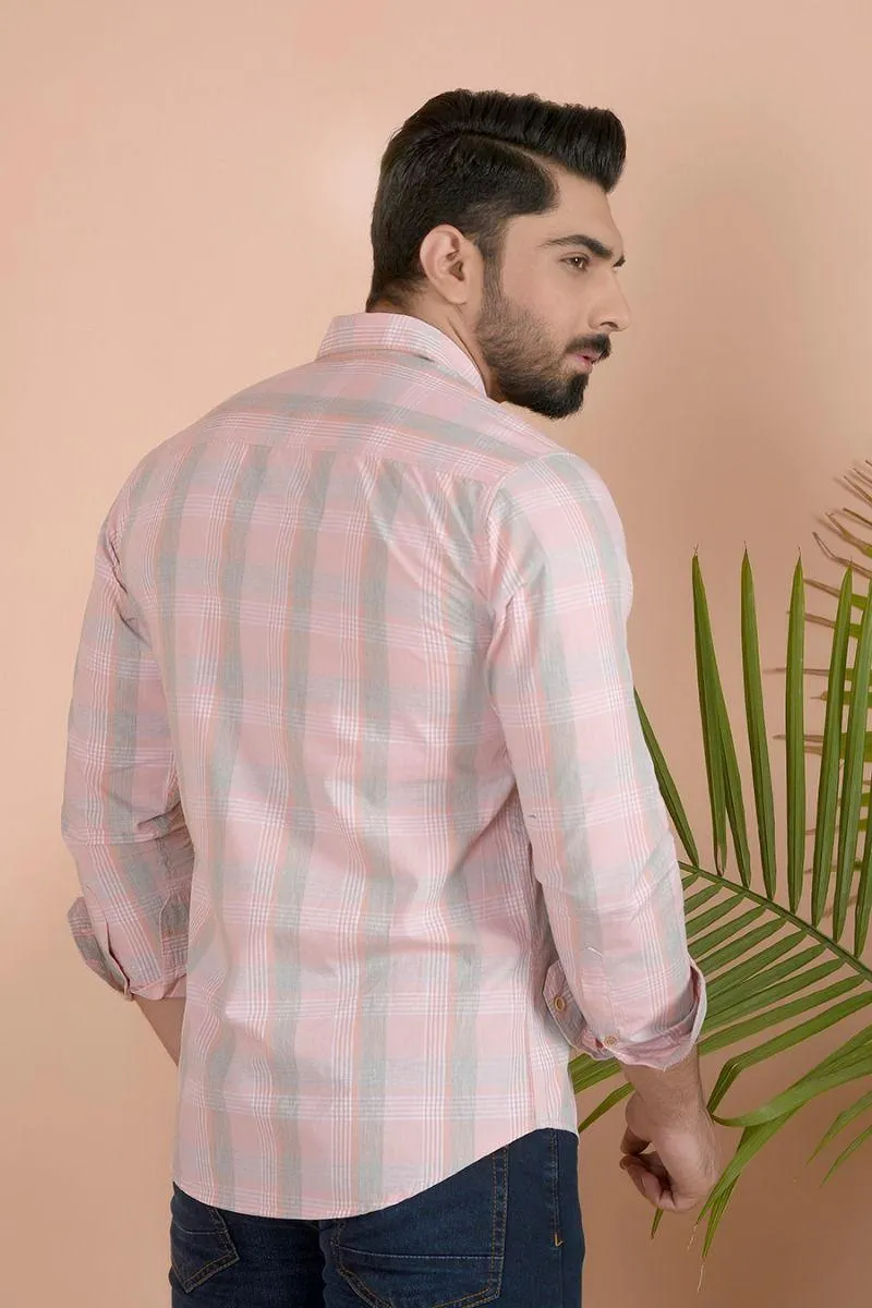 Pink Casual Shirt FS Slim Fit