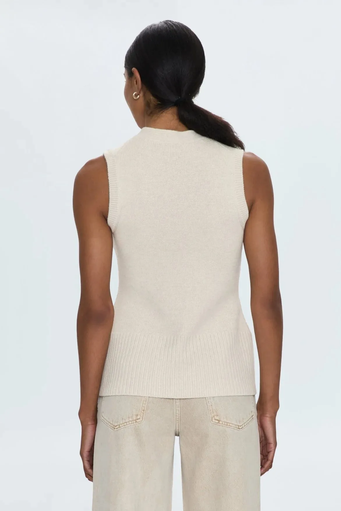 PISTOLA | AUDRA VEST CARDIGAN  | SOFT DOVE