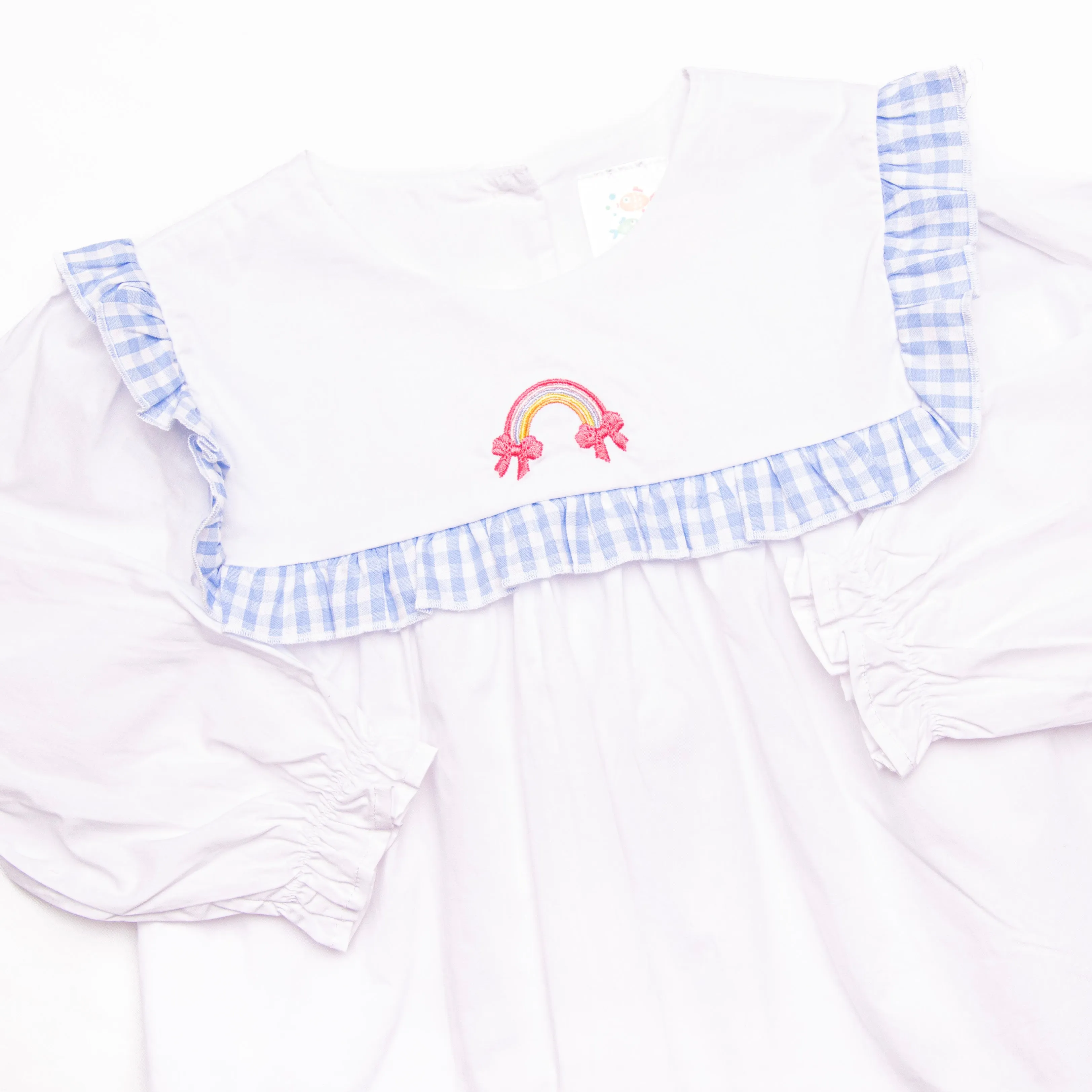 Pocketful of Sunshine Embroidered Ruffle Pant Set, Blue