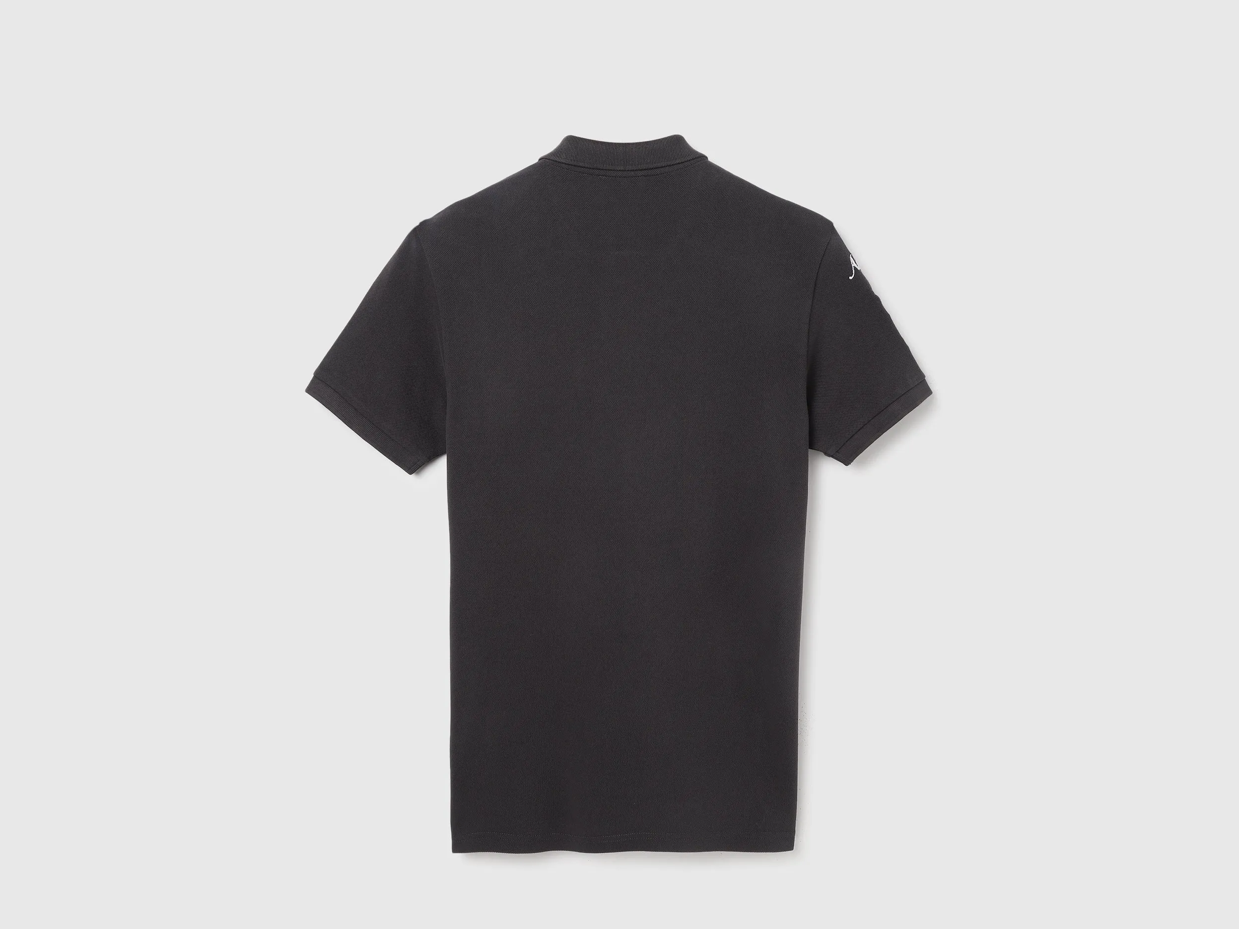 Polo Neck Solid Pattern T-Shirt