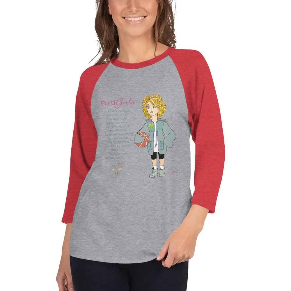 Puffin 3/4 sleeve raglan shirt
