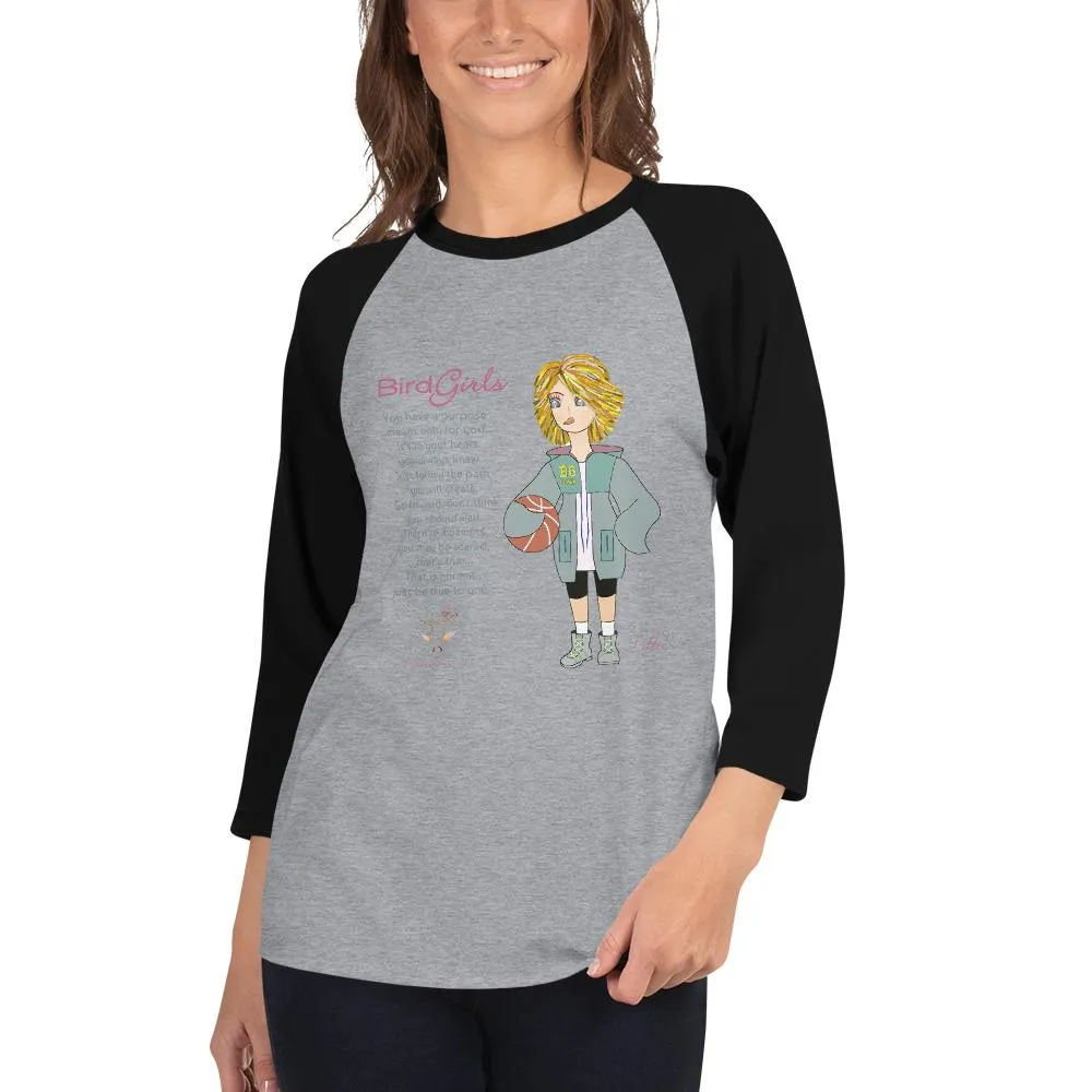 Puffin 3/4 sleeve raglan shirt