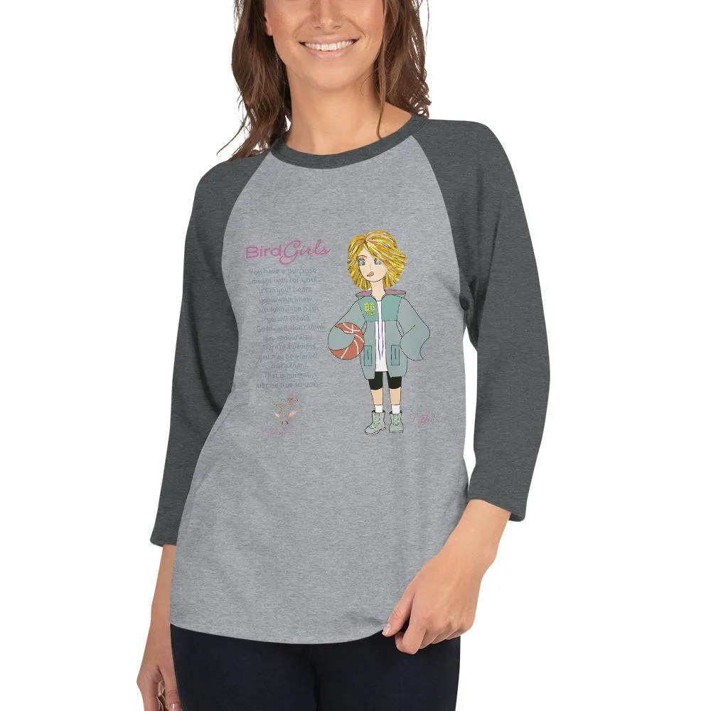 Puffin 3/4 sleeve raglan shirt