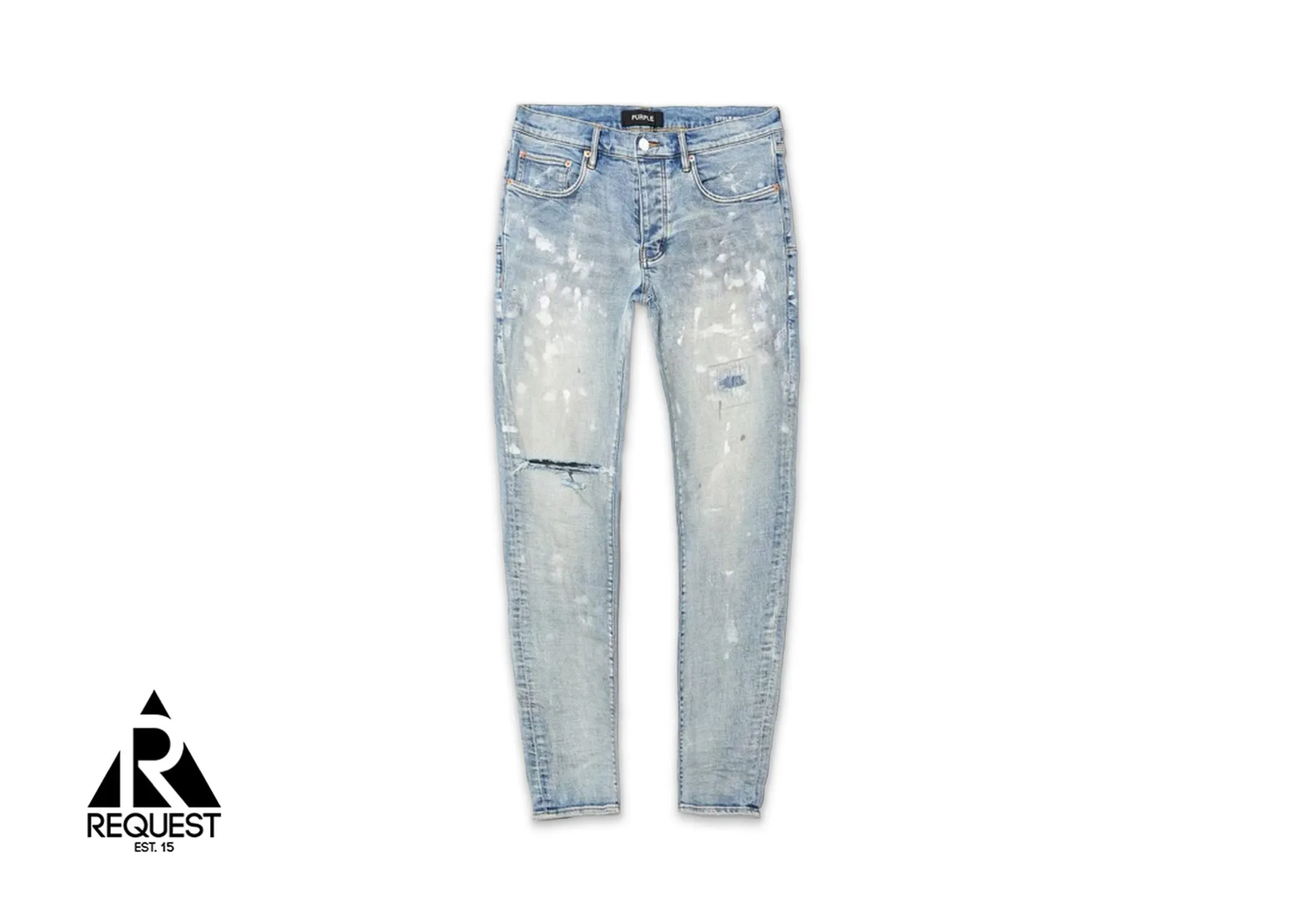 Purple Brand Jeans "Light Indigo Paint Blowout"