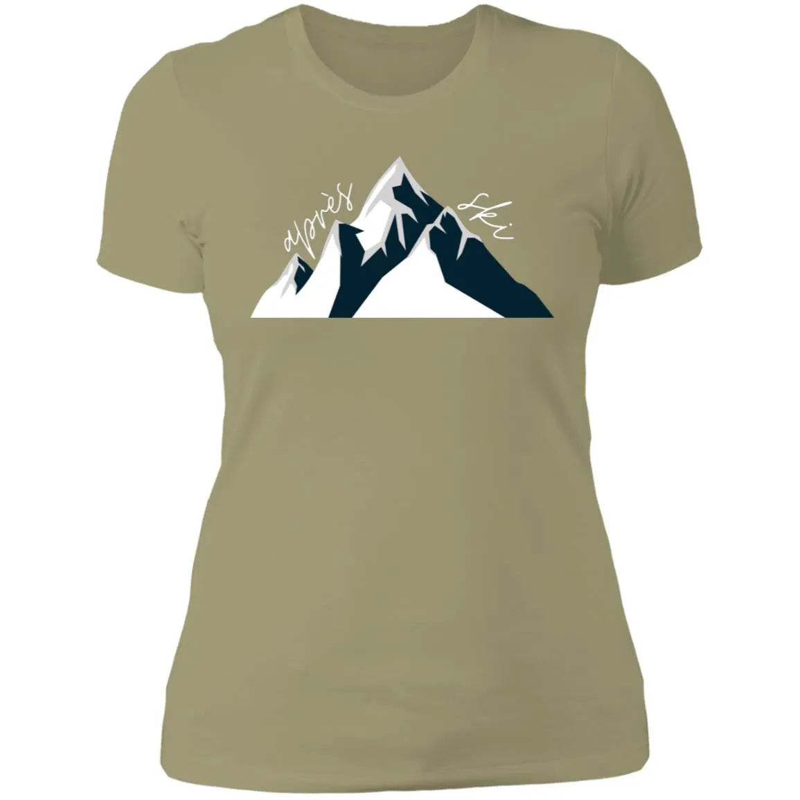 "Big Mountain- NAVY" Ladies' Boyfriend Tee