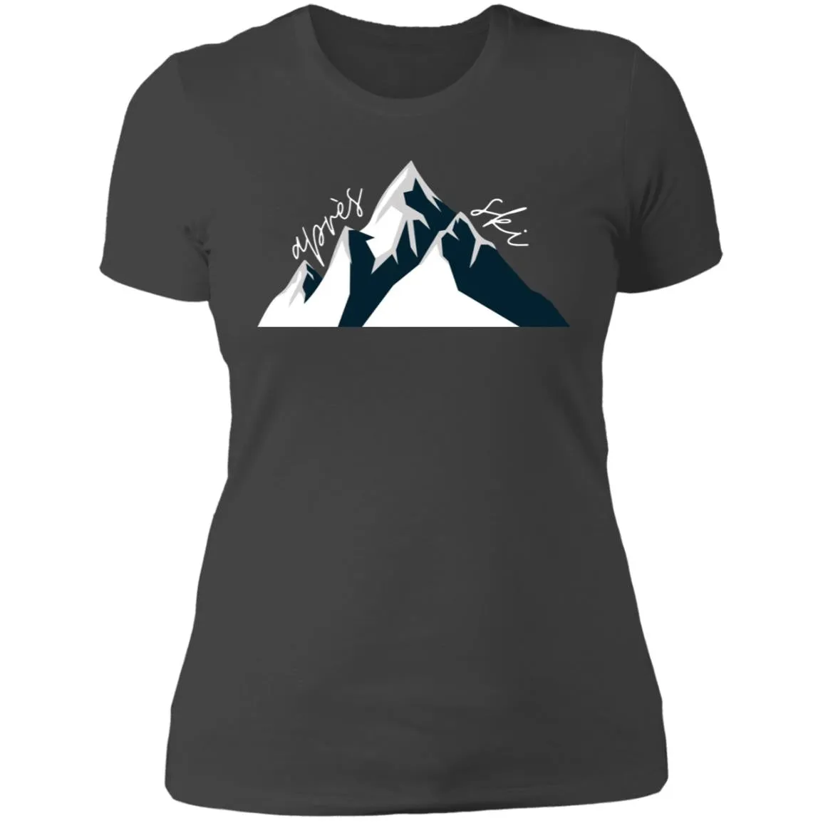 "Big Mountain- NAVY" Ladies' Boyfriend Tee