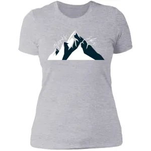 "Big Mountain- NAVY" Ladies' Boyfriend Tee