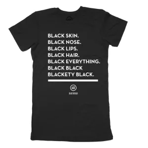 "Blackety Black" - Slim Fit T