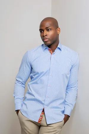 "BLUE CHECK" - SHIRT