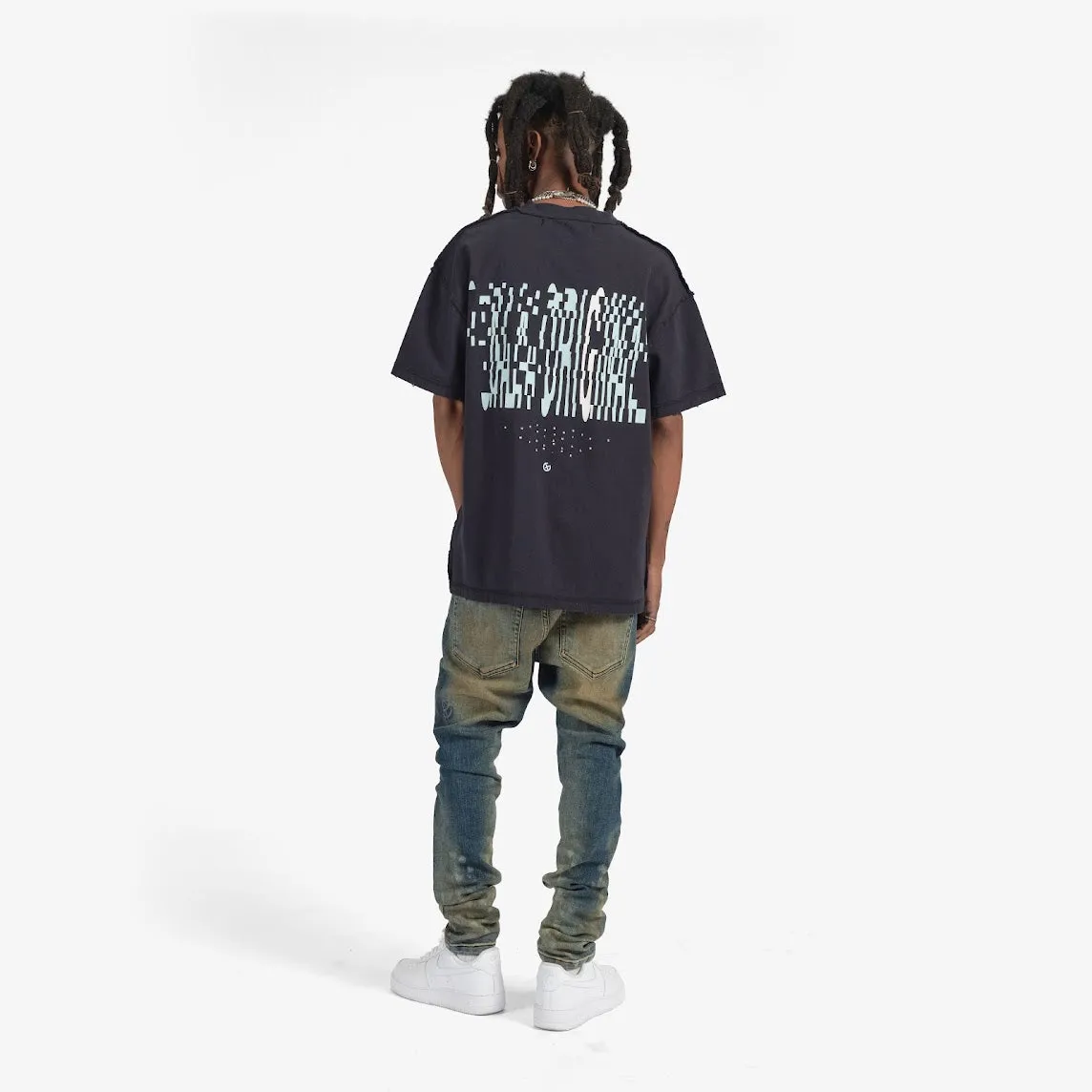 "Glitch" Tee (deep navy)