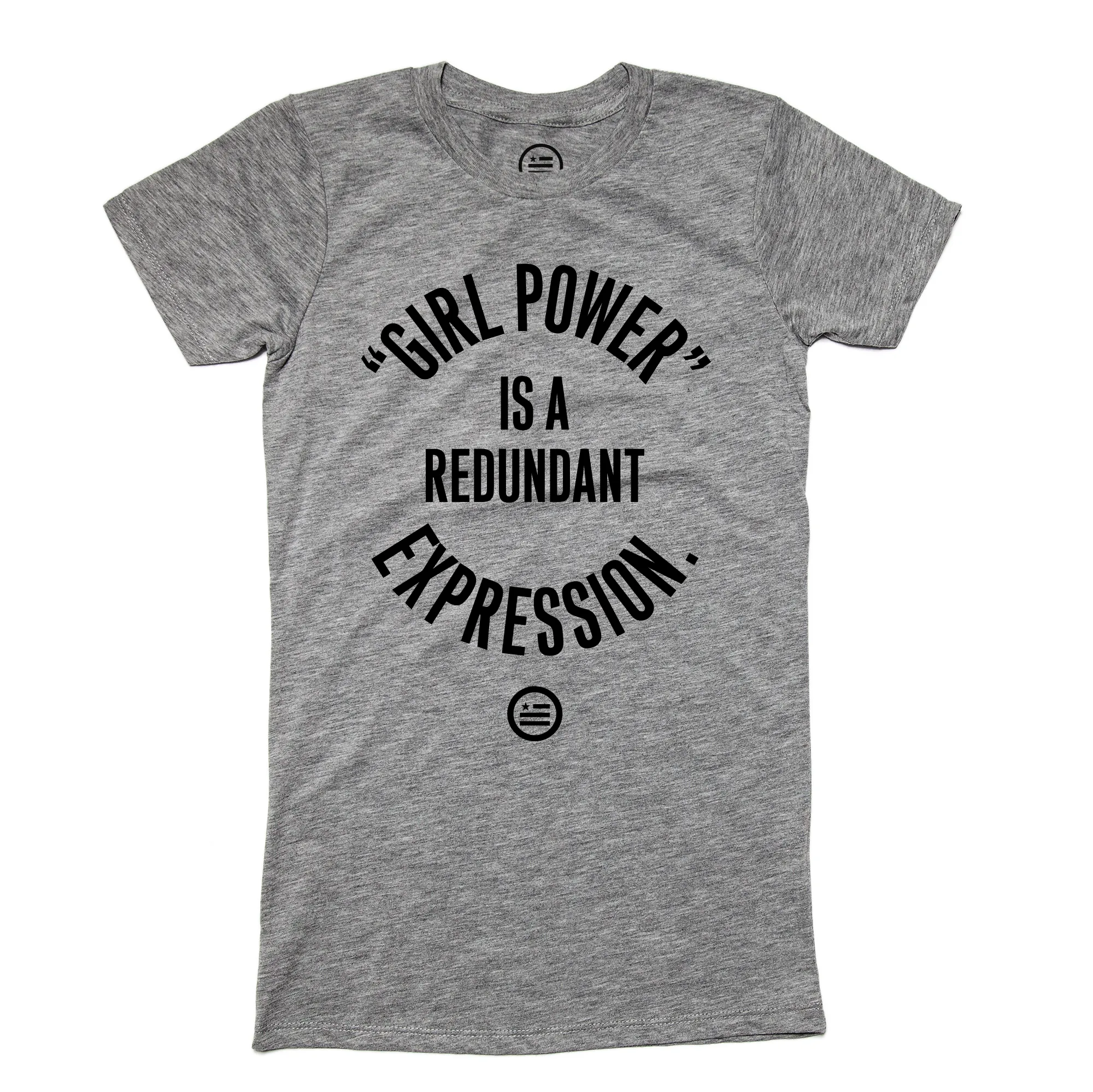 "GRL PWR" - Slim Fit T Deep Heather