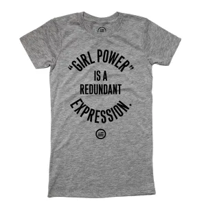 "GRL PWR" - Slim Fit T Deep Heather