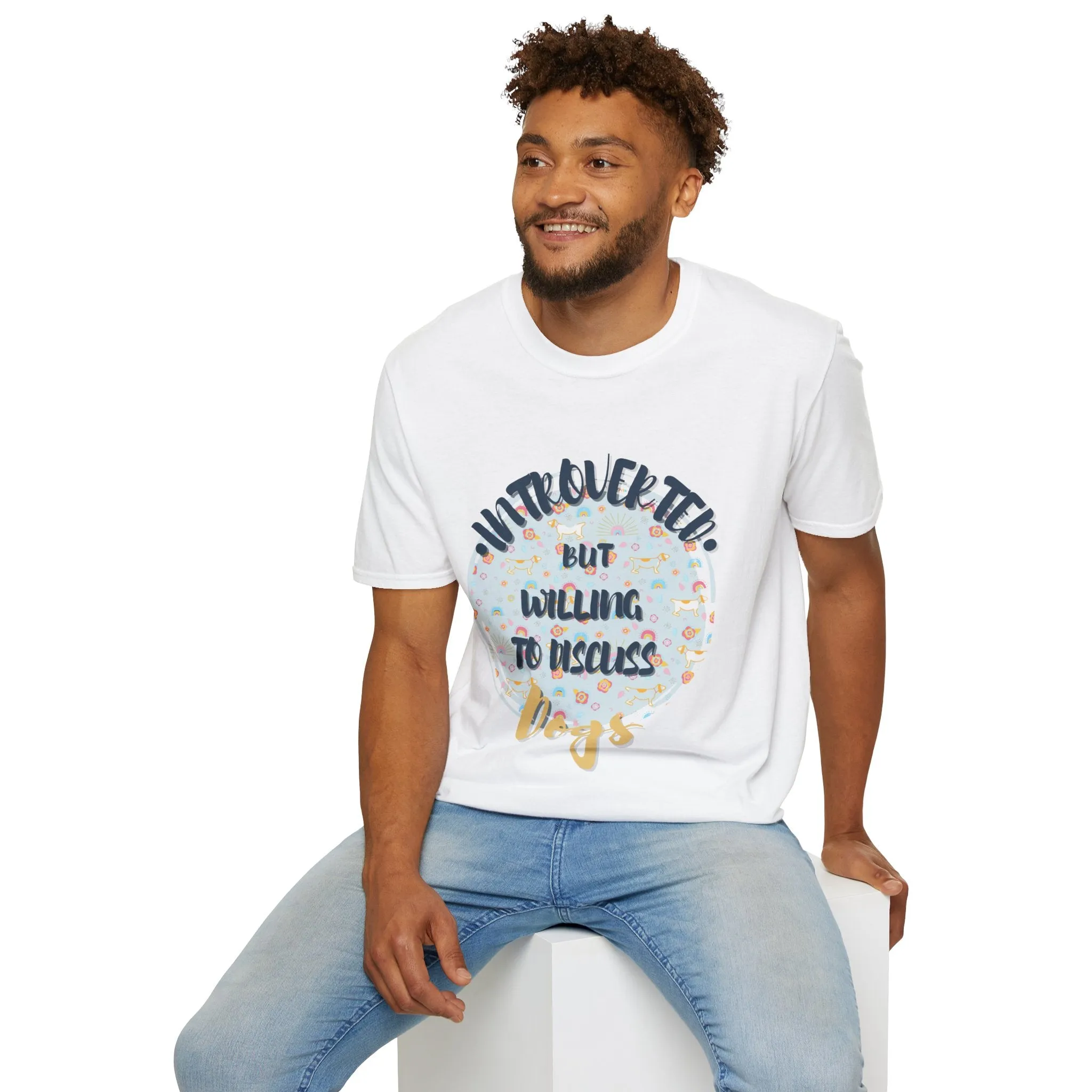 "Introverted But Will Discuss Dogs" T-Shirt