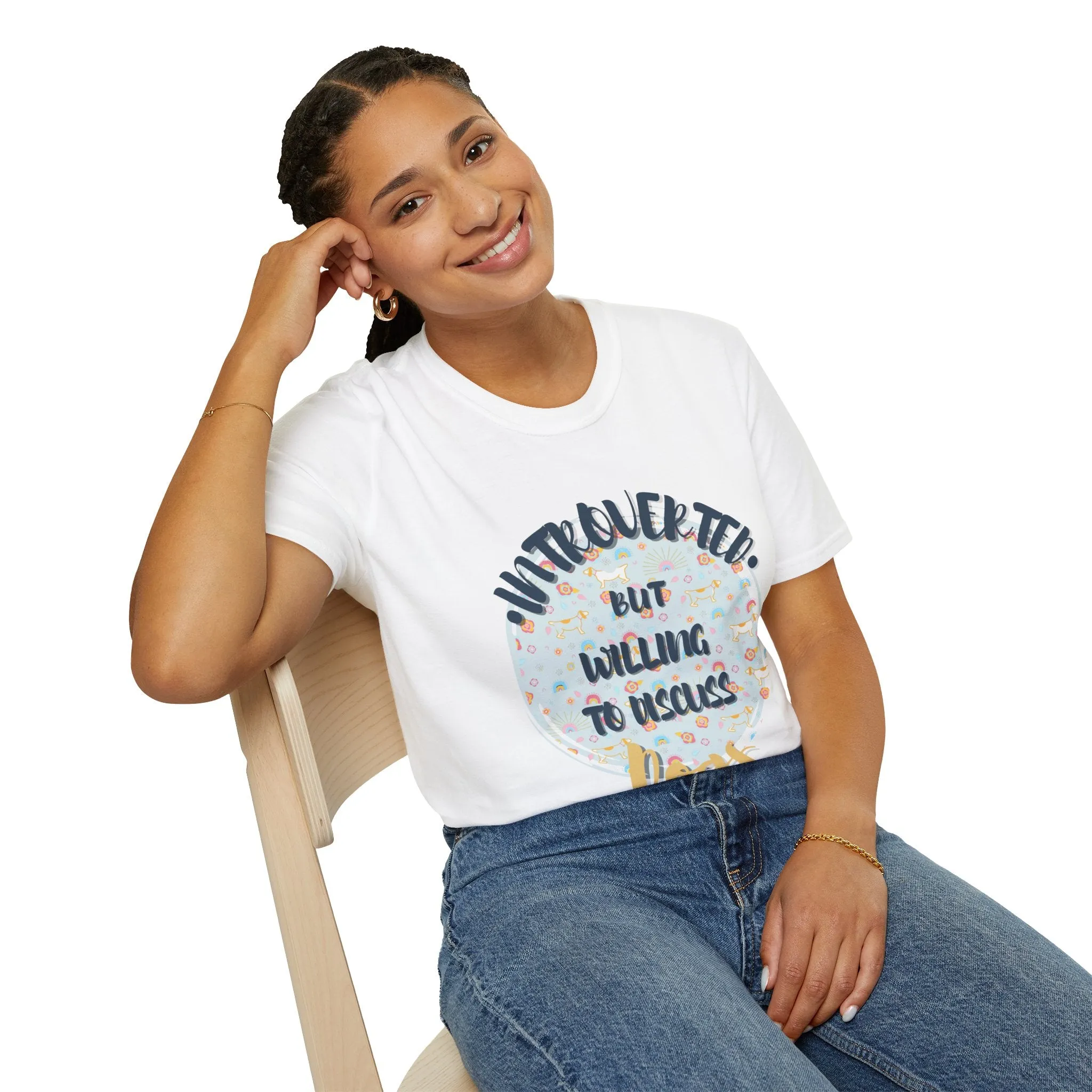 "Introverted But Will Discuss Dogs" T-Shirt