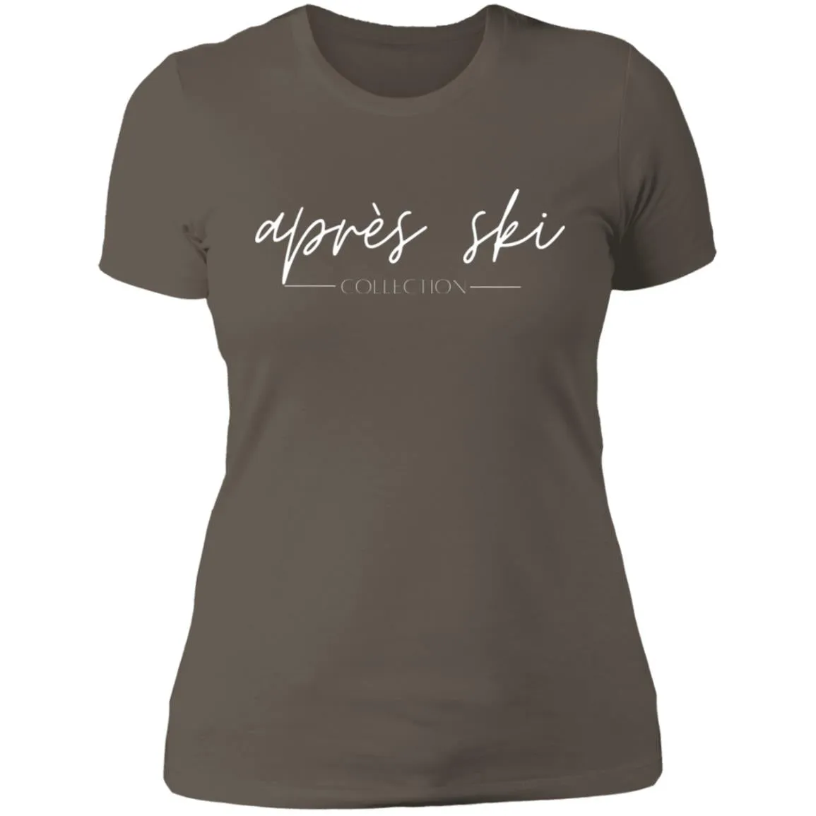 "Small Mountain- BURGUNDY" Ladies' Boyfriend Tee