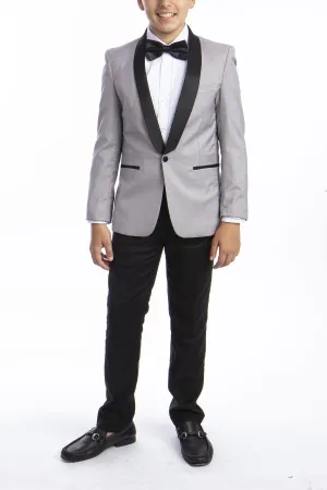 "Trent" Perry Ellis Kids Light Grey 5-Piece Tuxedo