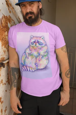 Rascal Raccoon Unisex Jersey Short Sleeve Tee - Designed by Sadie Rothenberg (Orchid)