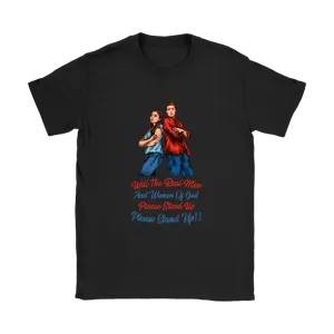 Real Men and Women of God Please Stand Up Women's T-Shirt