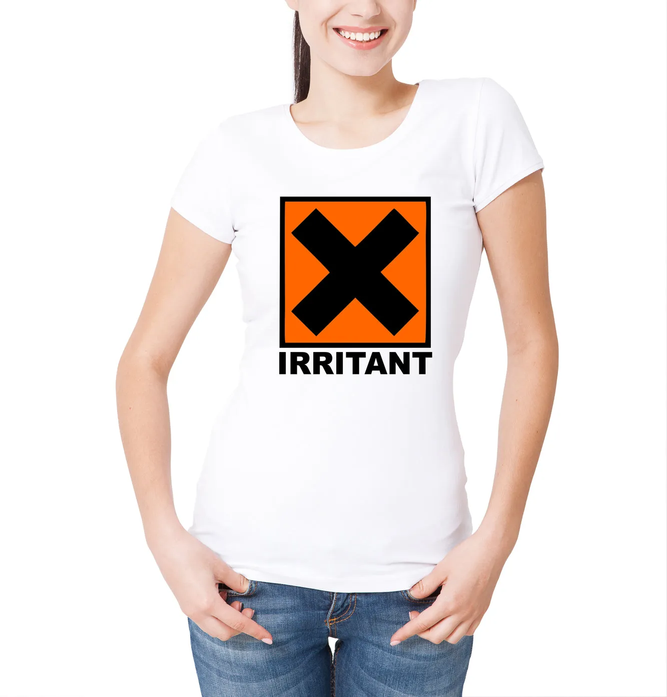 Reality Glitch Irritant Symbol Womens T-Shirt