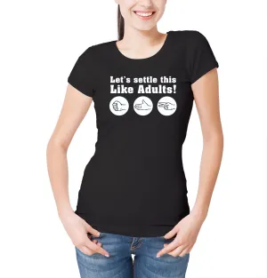 Reality Glitch Rock Paper Scissors Womens T-Shirt