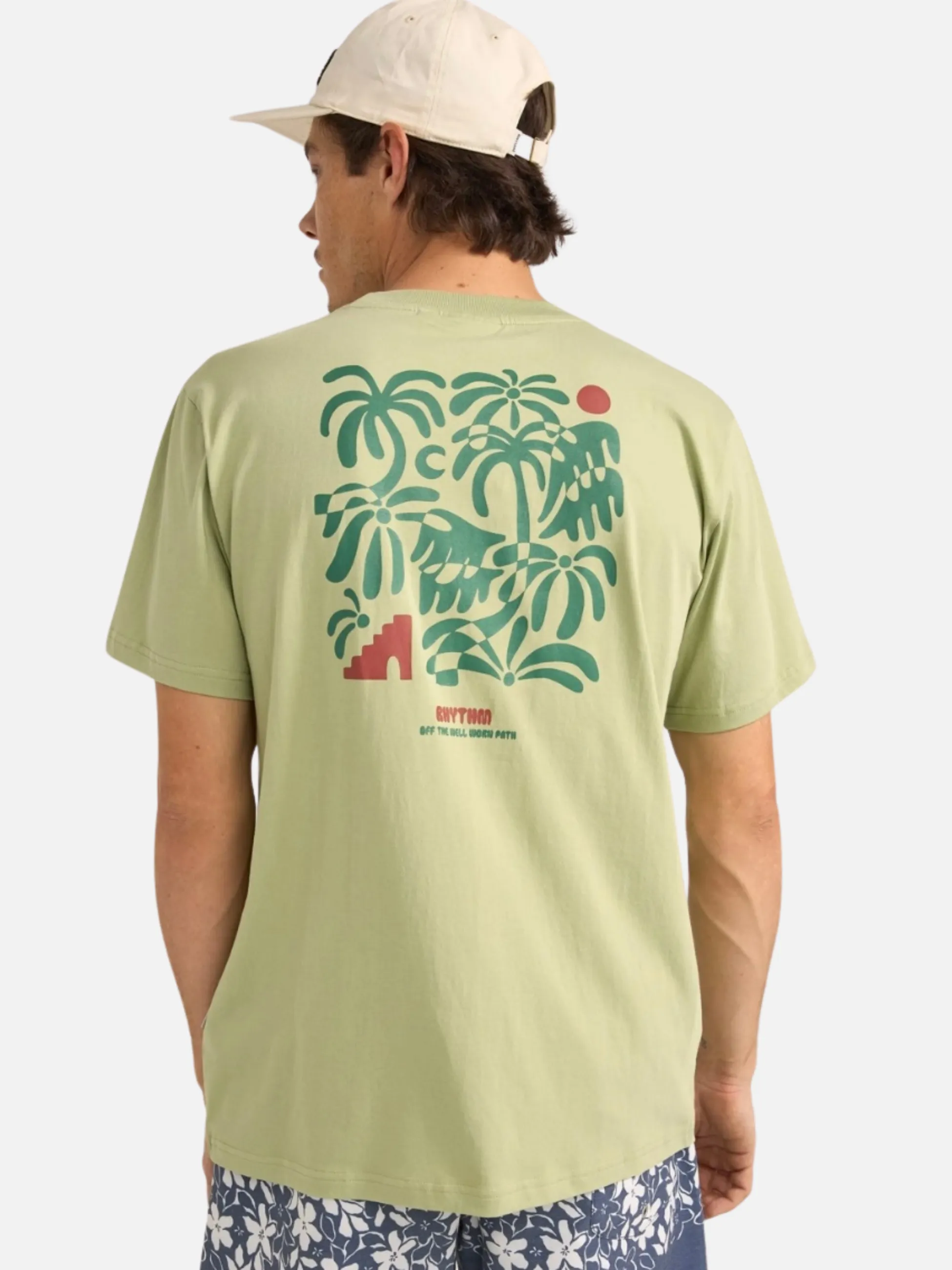 Rhythm Trees SS T-Shirt - Pistachio