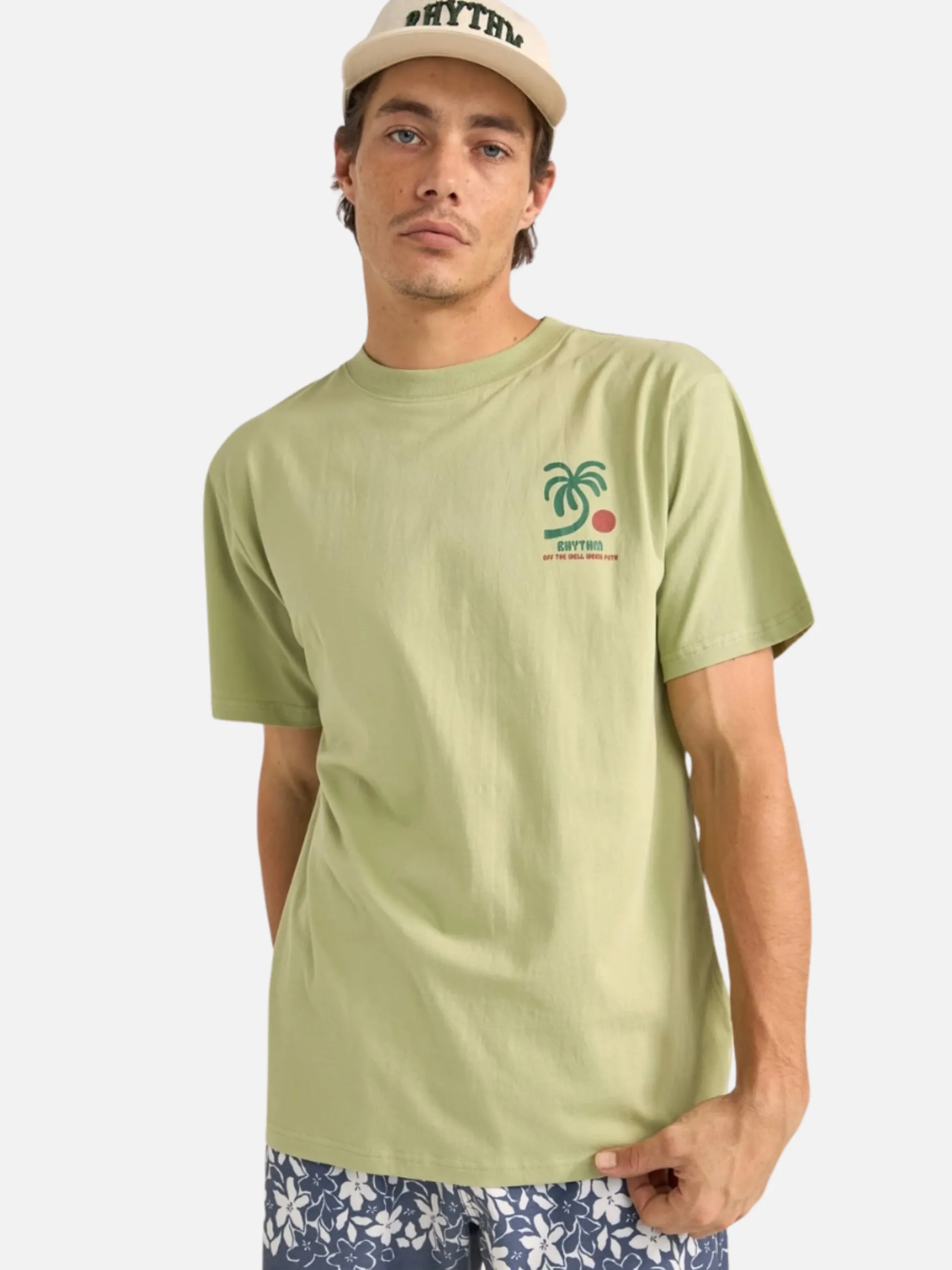 Rhythm Trees SS T-Shirt - Pistachio
