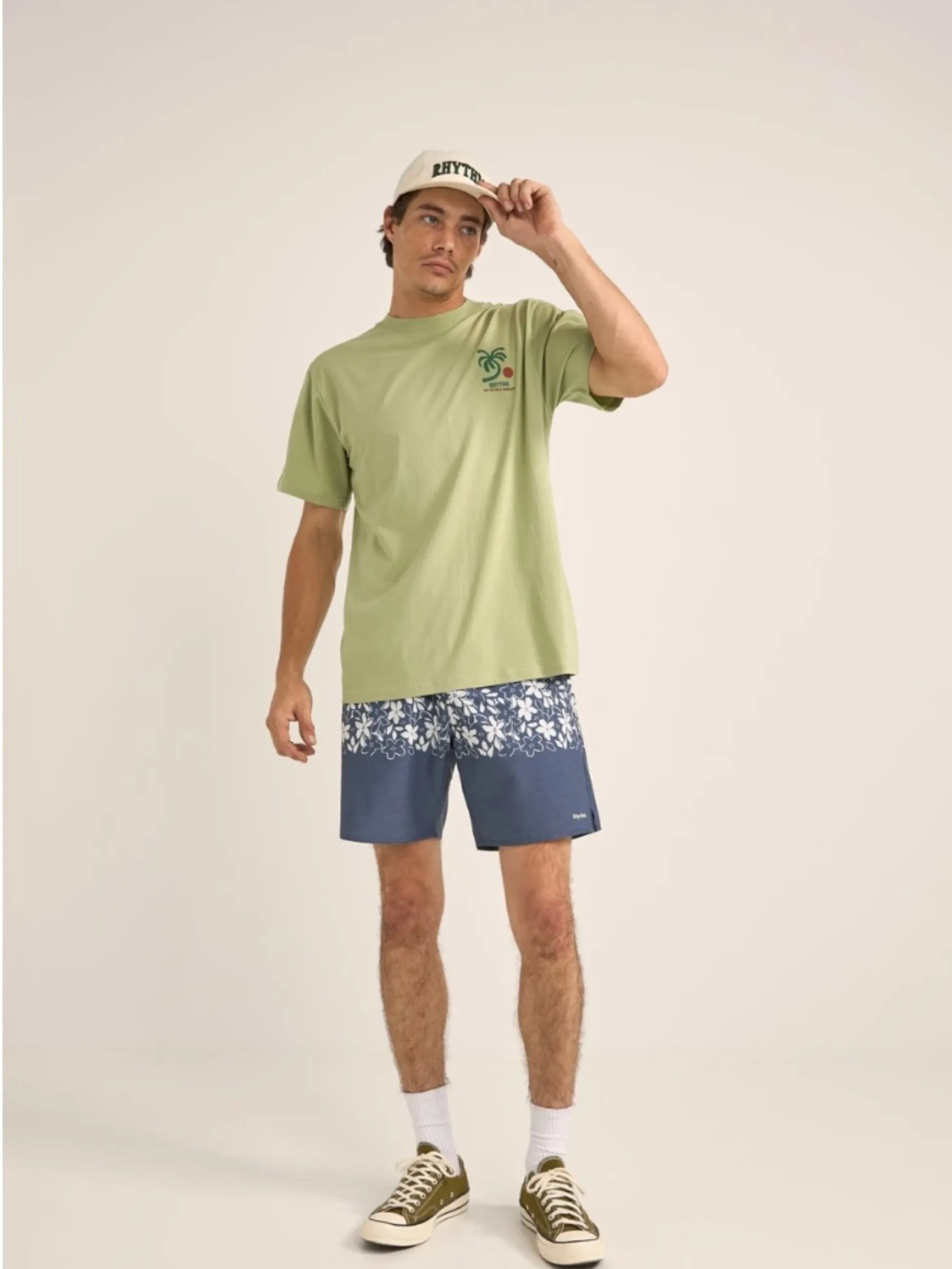 Rhythm Trees SS T-Shirt - Pistachio