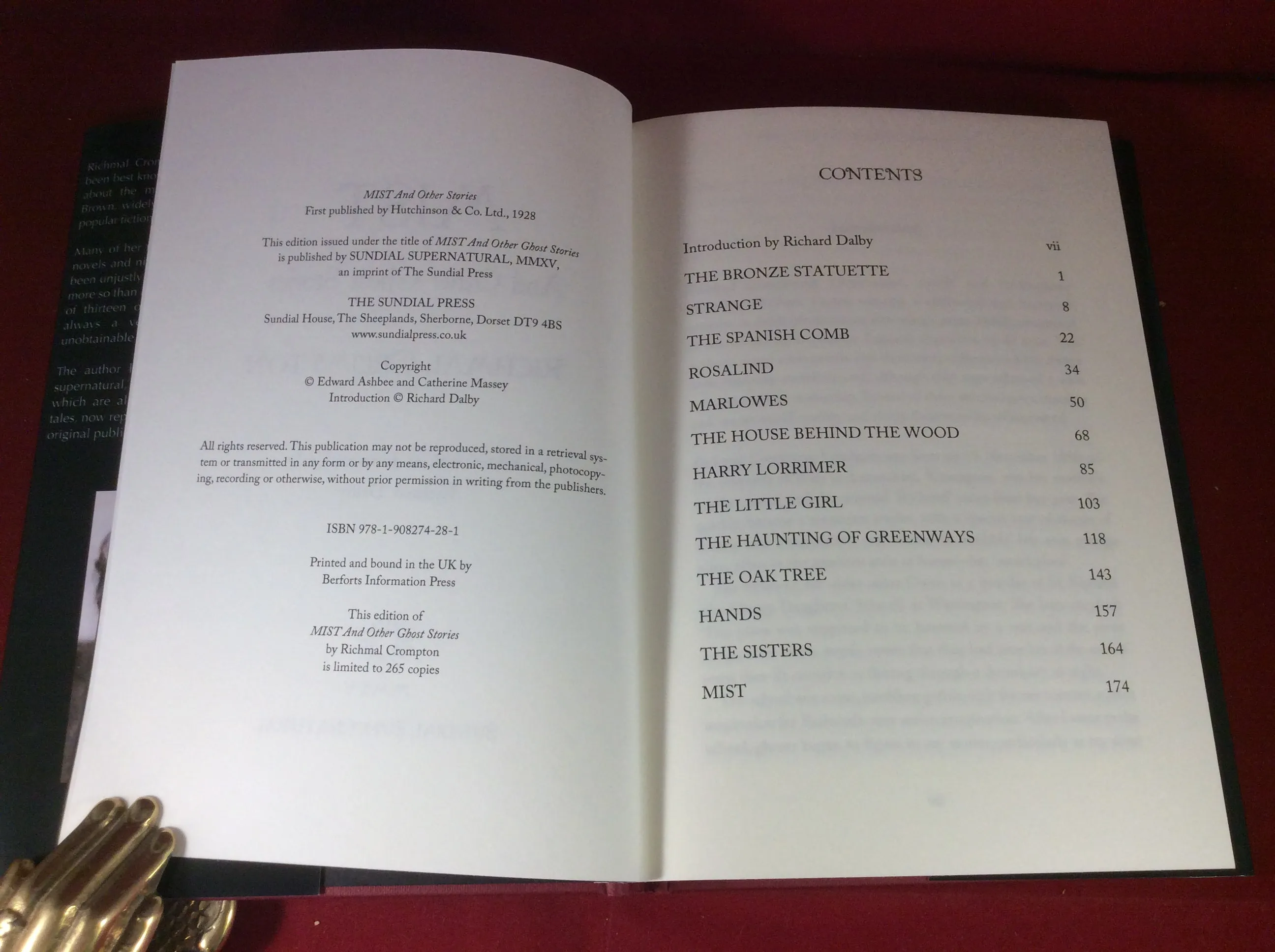 Richmal Crompton, Mist and Other Ghost Stories, Sundial Supernatural, 2015, Limited Edition (265).