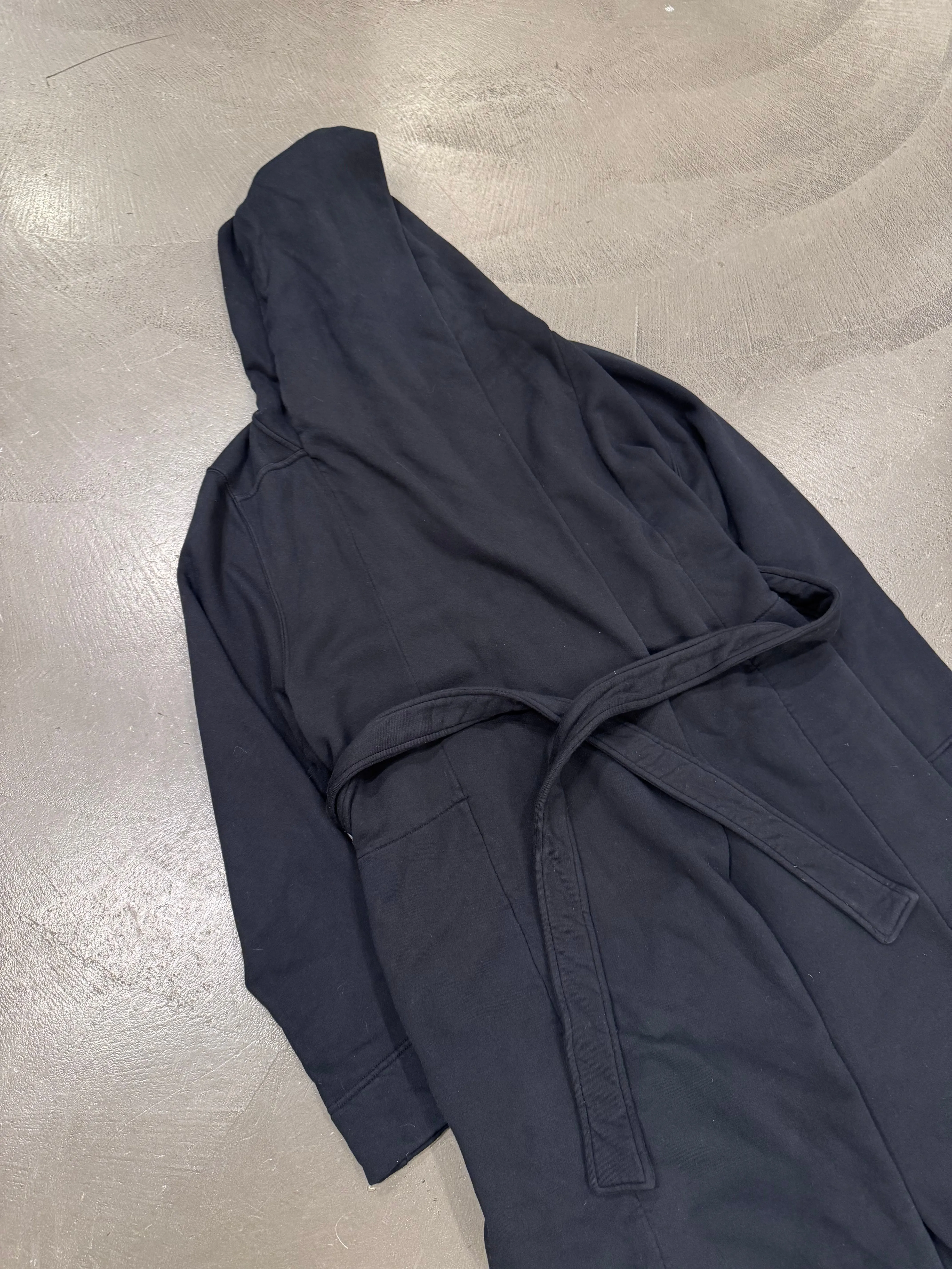 Rick Owens “DRKSHDW” Hooded jacket in thick cotton jersey