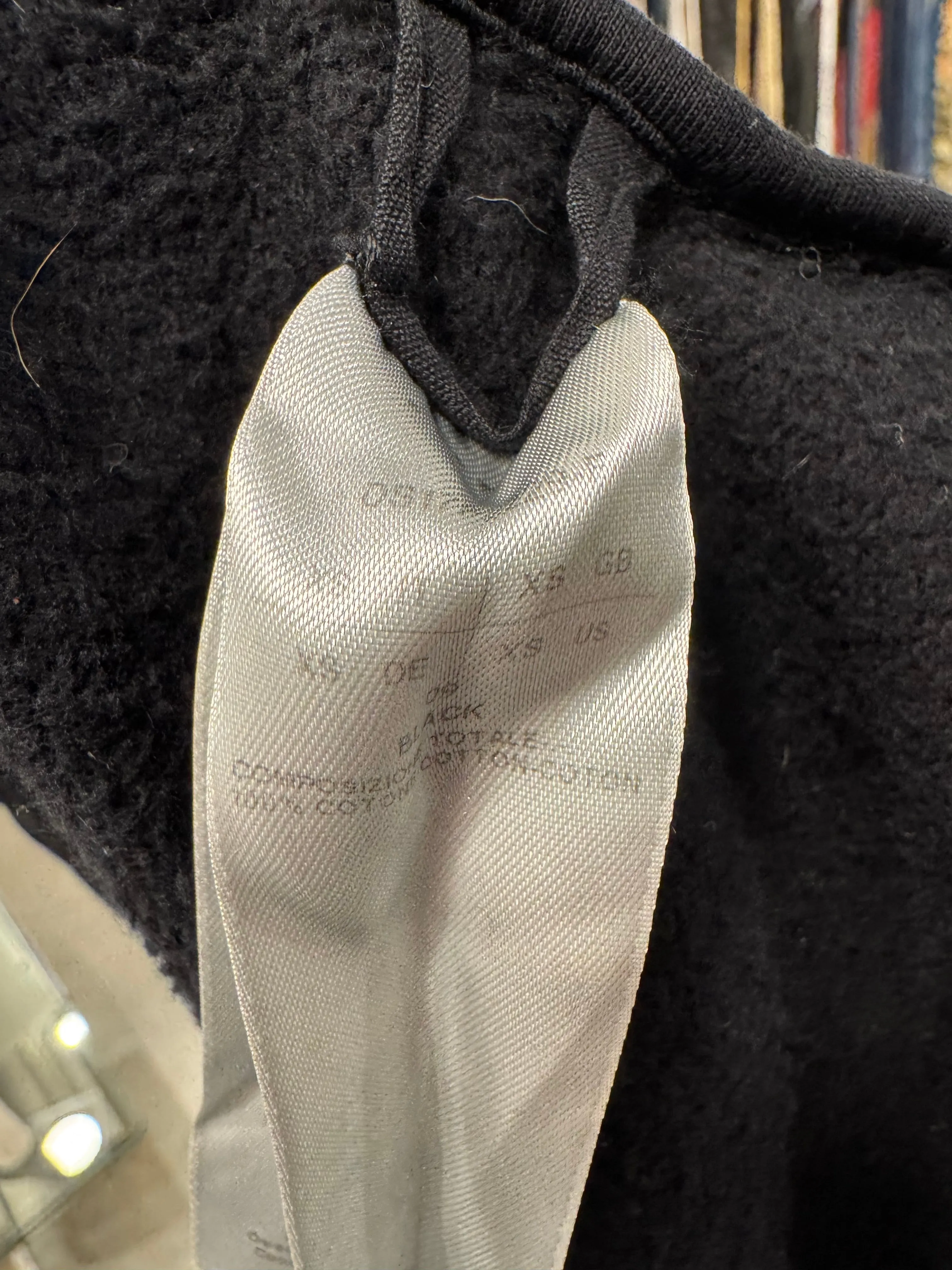 Rick Owens “DRKSHDW” Hooded jacket in thick cotton jersey