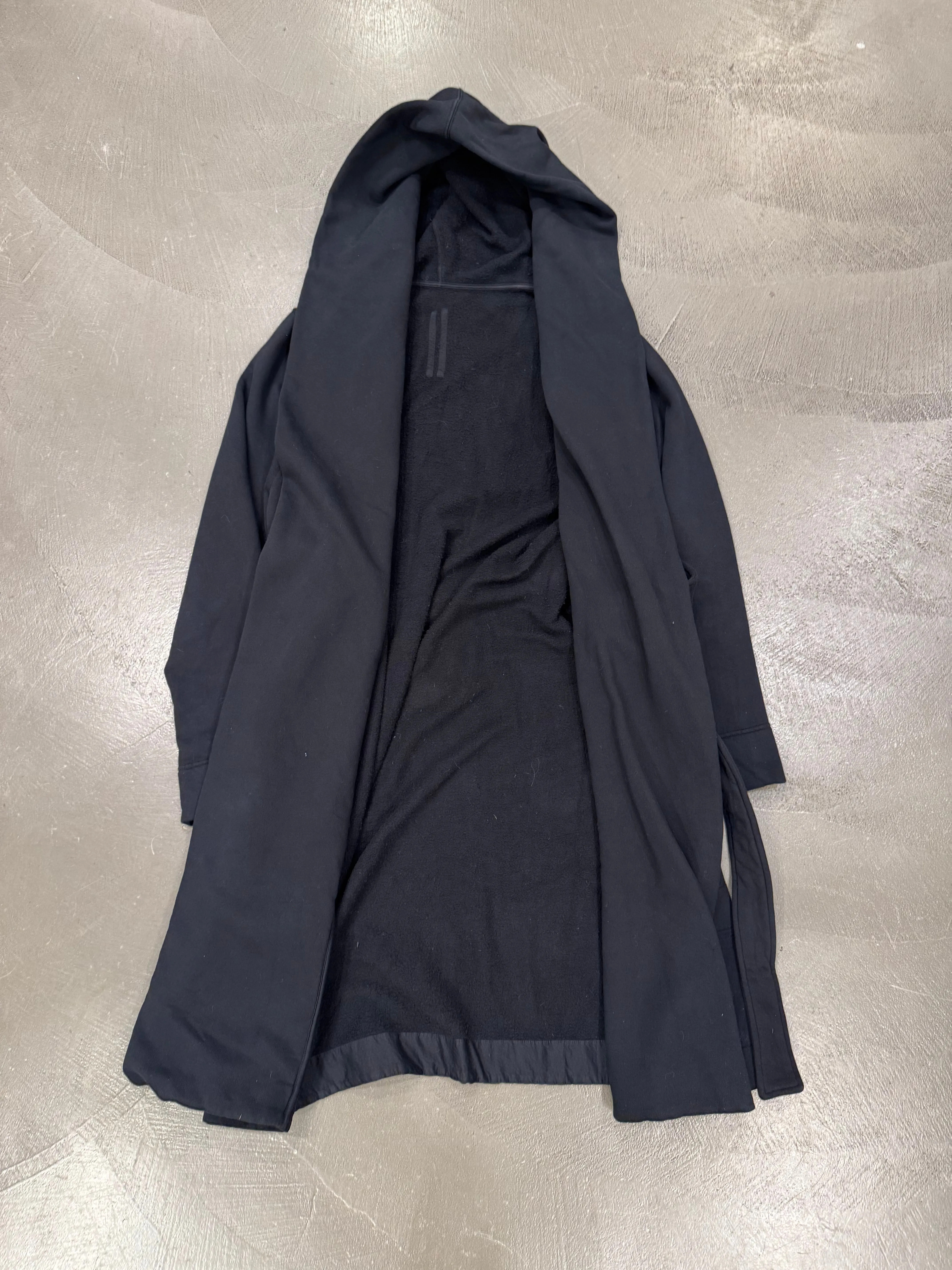 Rick Owens “DRKSHDW” Hooded jacket in thick cotton jersey