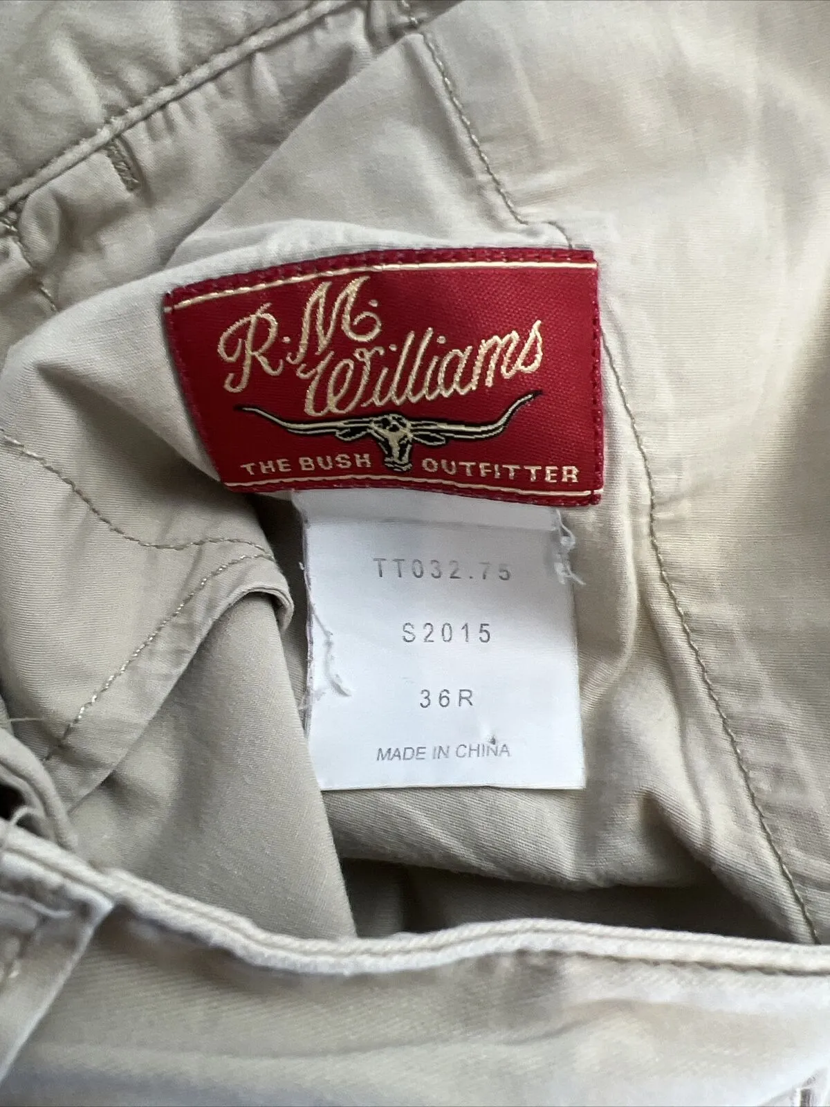 R.M. Williams Beige Light Weight Chinos Size 36R
