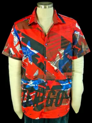 Robert Graham Go Faster Short Sleeve Shirt Size Medium
