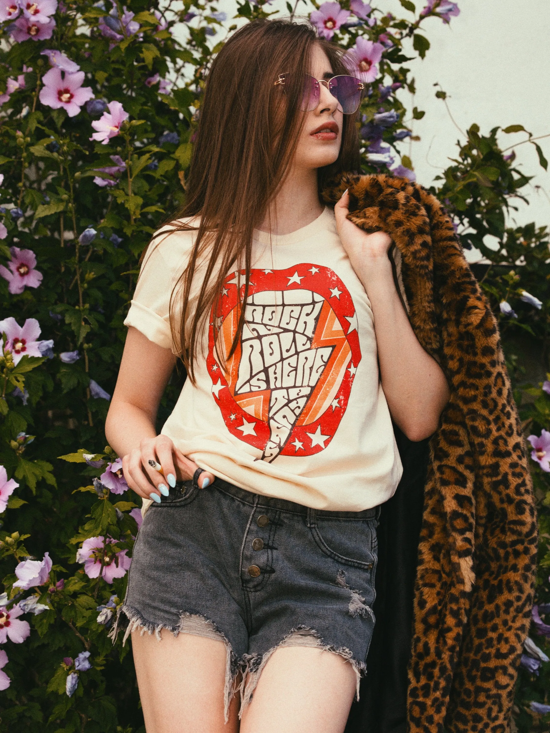 Rock'n'Roll is Here to Stay Tee - Soft Cream