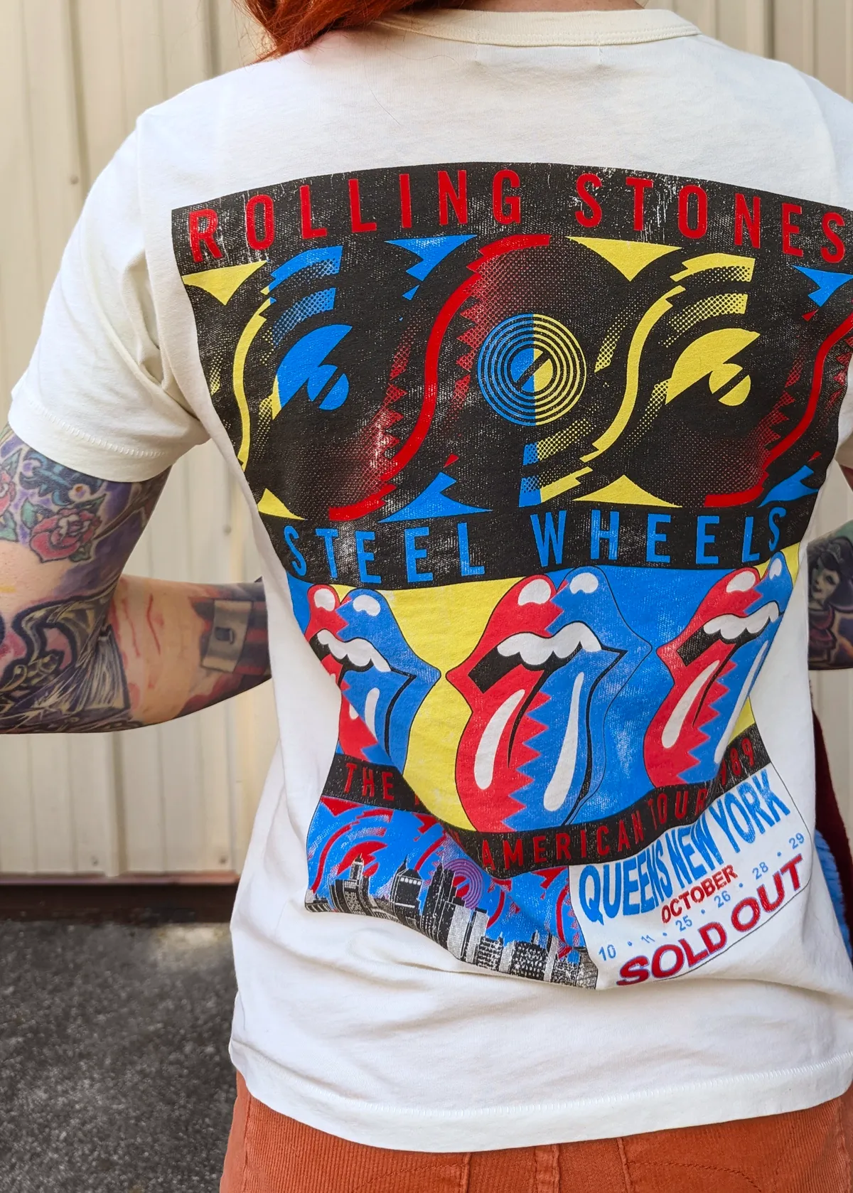 Rolling Stones Steel Wheels Ringer Tee