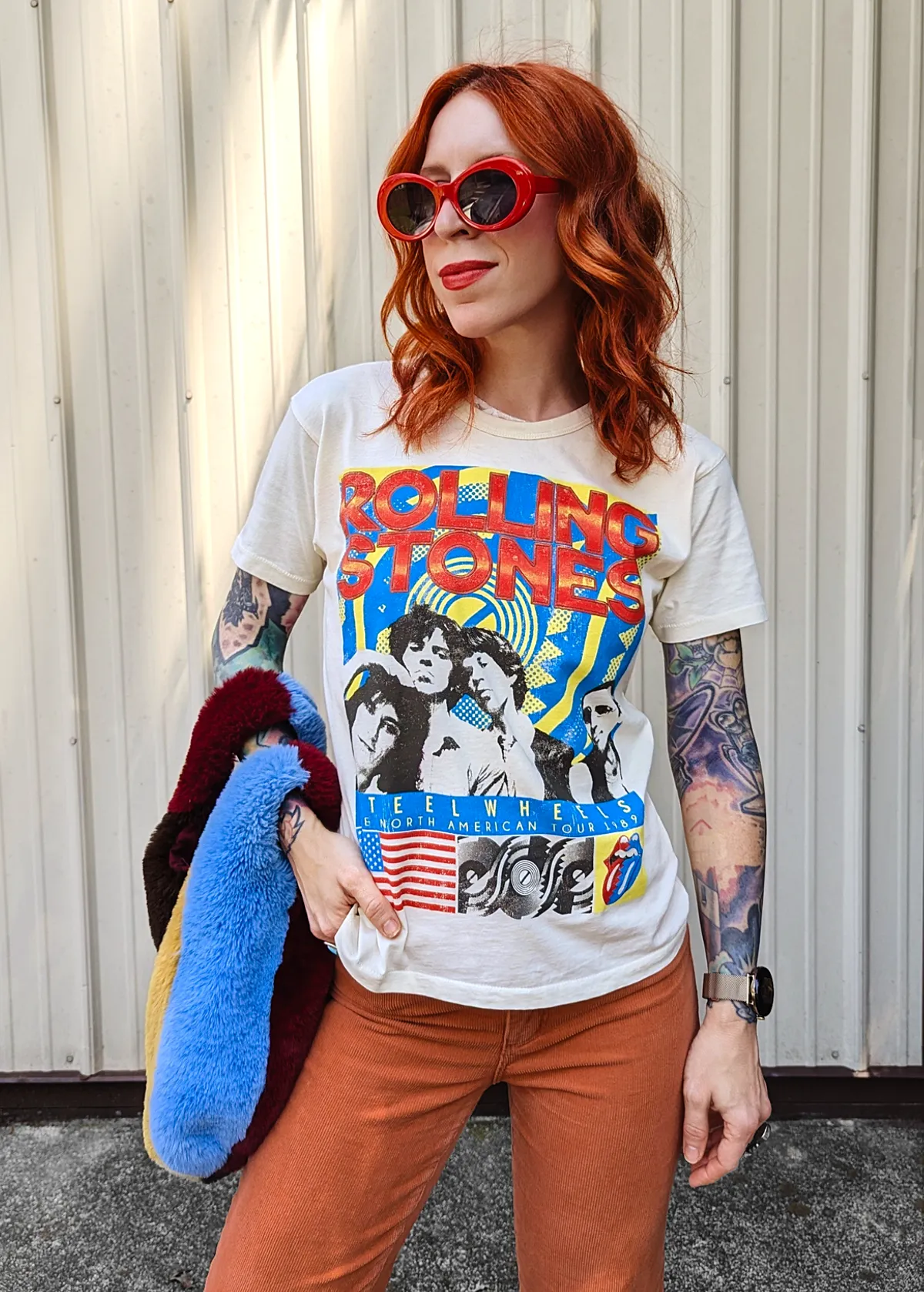 Rolling Stones Steel Wheels Ringer Tee