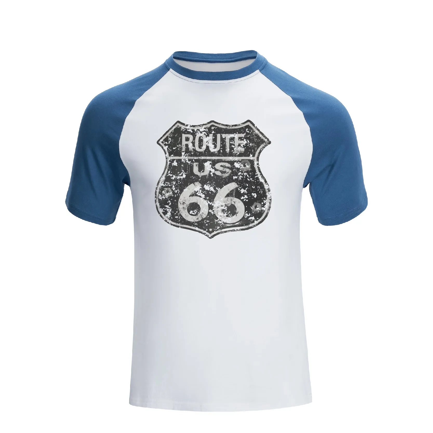 ROUTE 66 RAGLAN GRAPHIC TEE