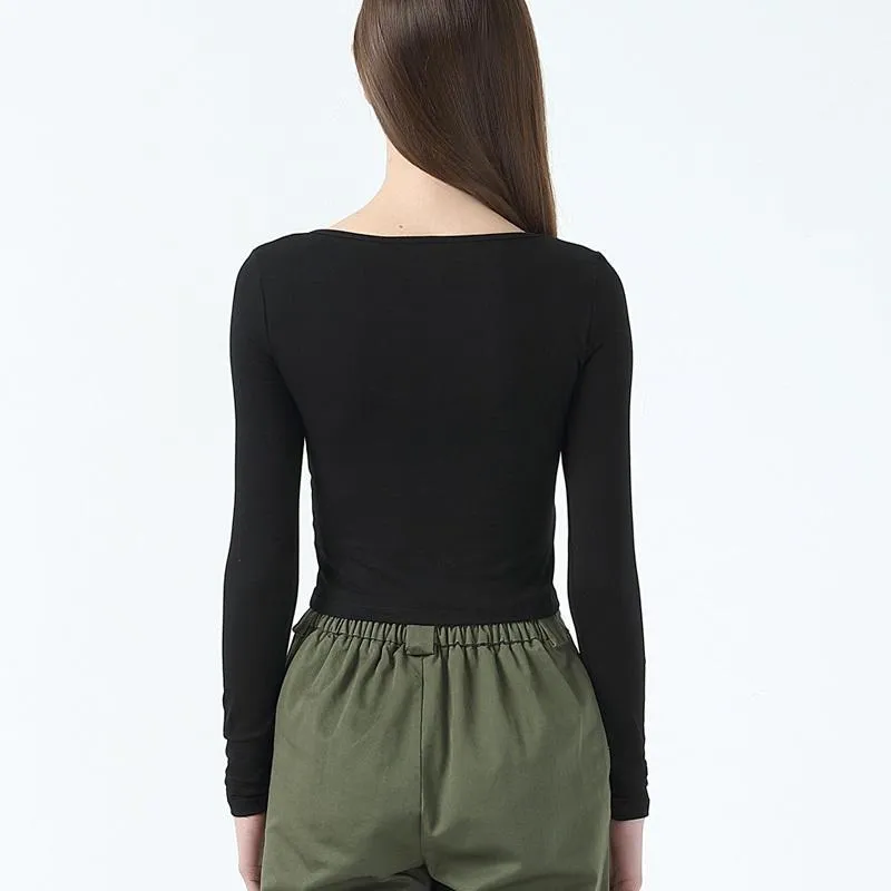 Ruched Crop Shirt