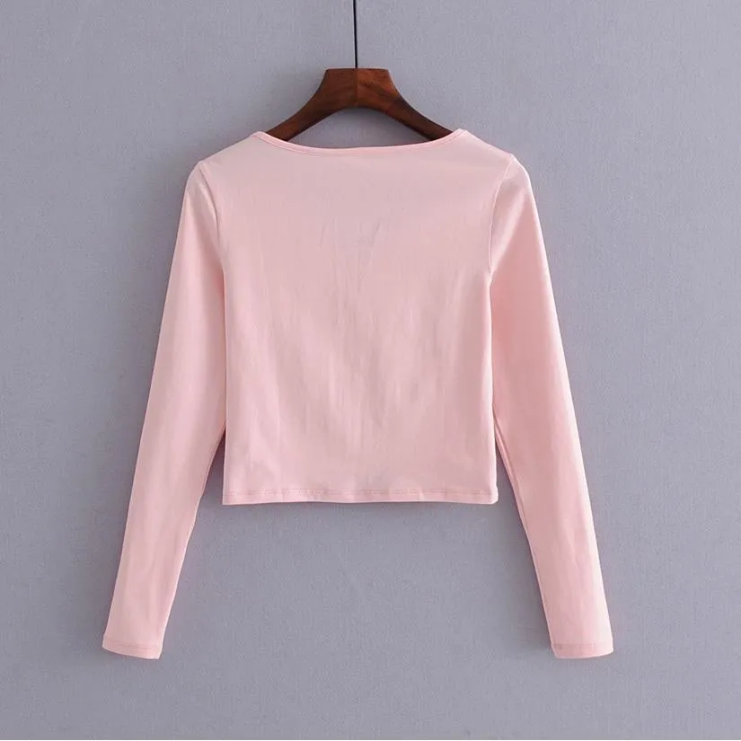 Ruched Crop Shirt
