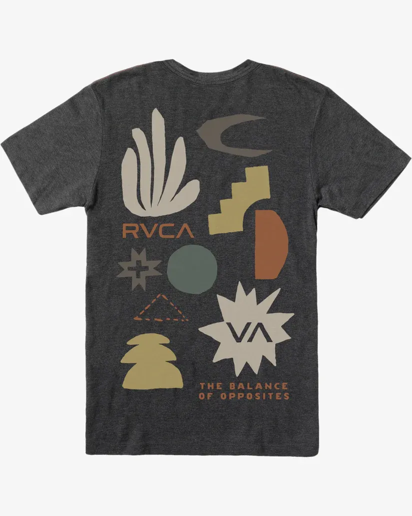 RVCA Mens Papercuts Short Sleeve Tee