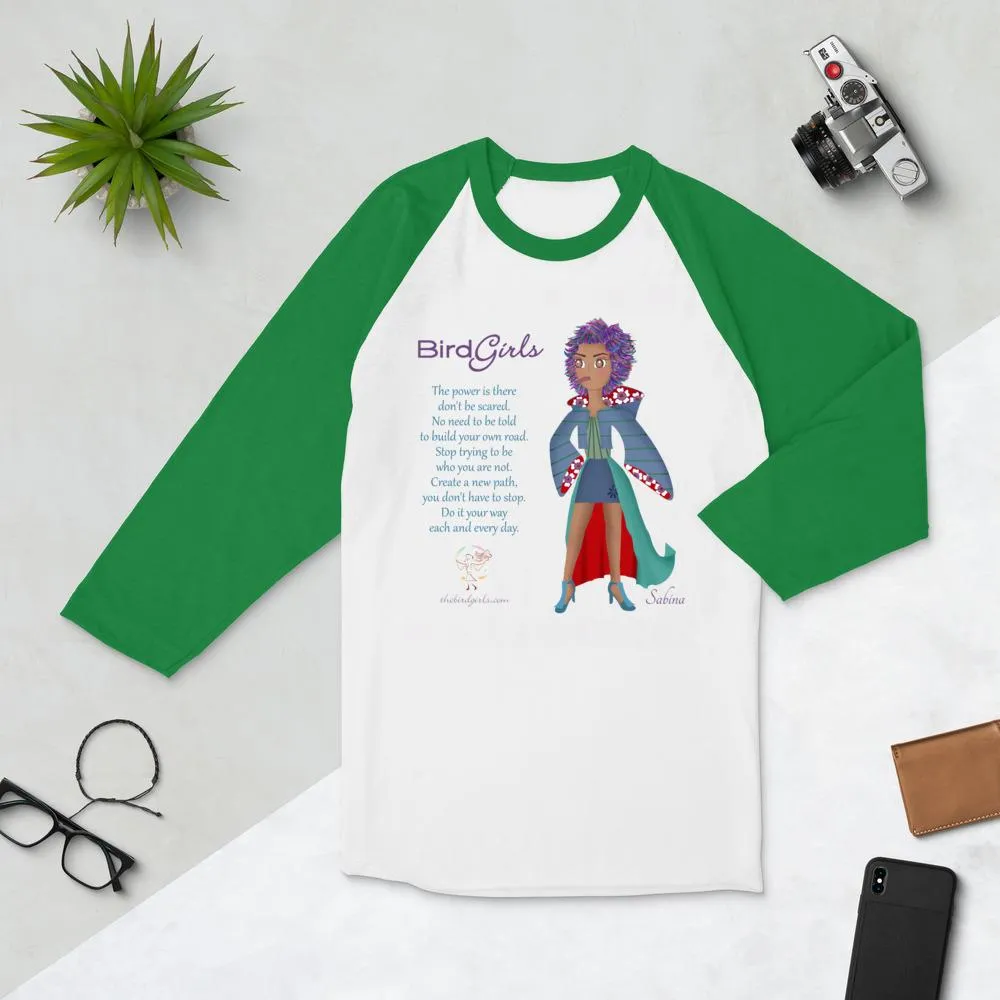 Sabina 3/4 sleeve raglan shirt