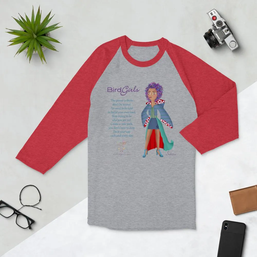 Sabina 3/4 sleeve raglan shirt