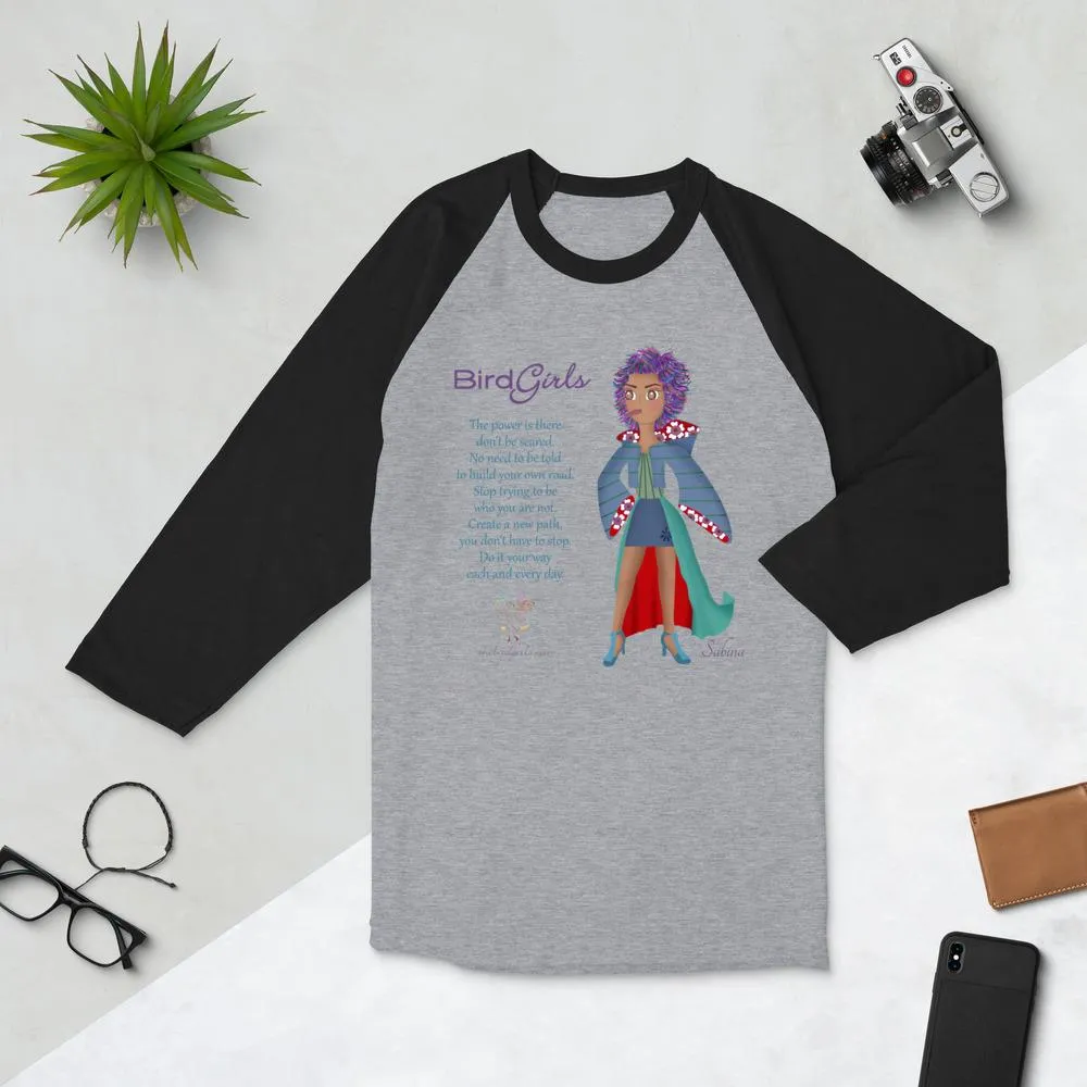 Sabina 3/4 sleeve raglan shirt